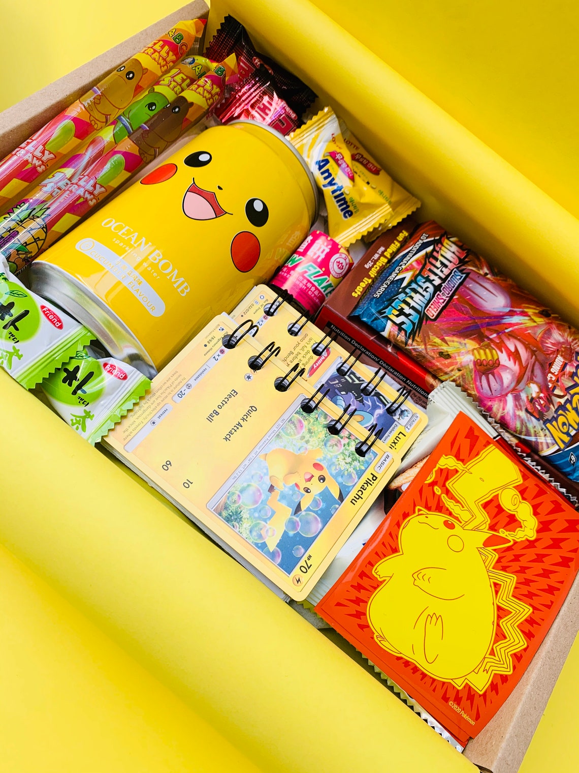 Yellow Pikachu Pokémon Ocean Bomb Gift Box. Birthday Gift | Etsy