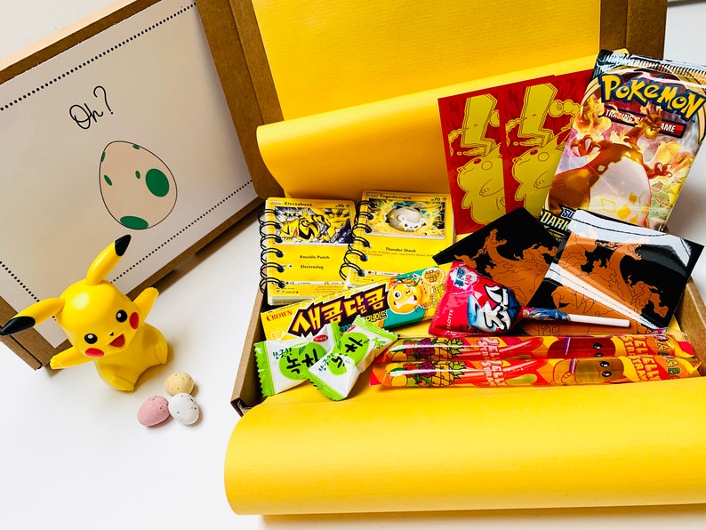 Pokémon Gift Box Includes a Pack of Cards Birthday Gift Etsy UK