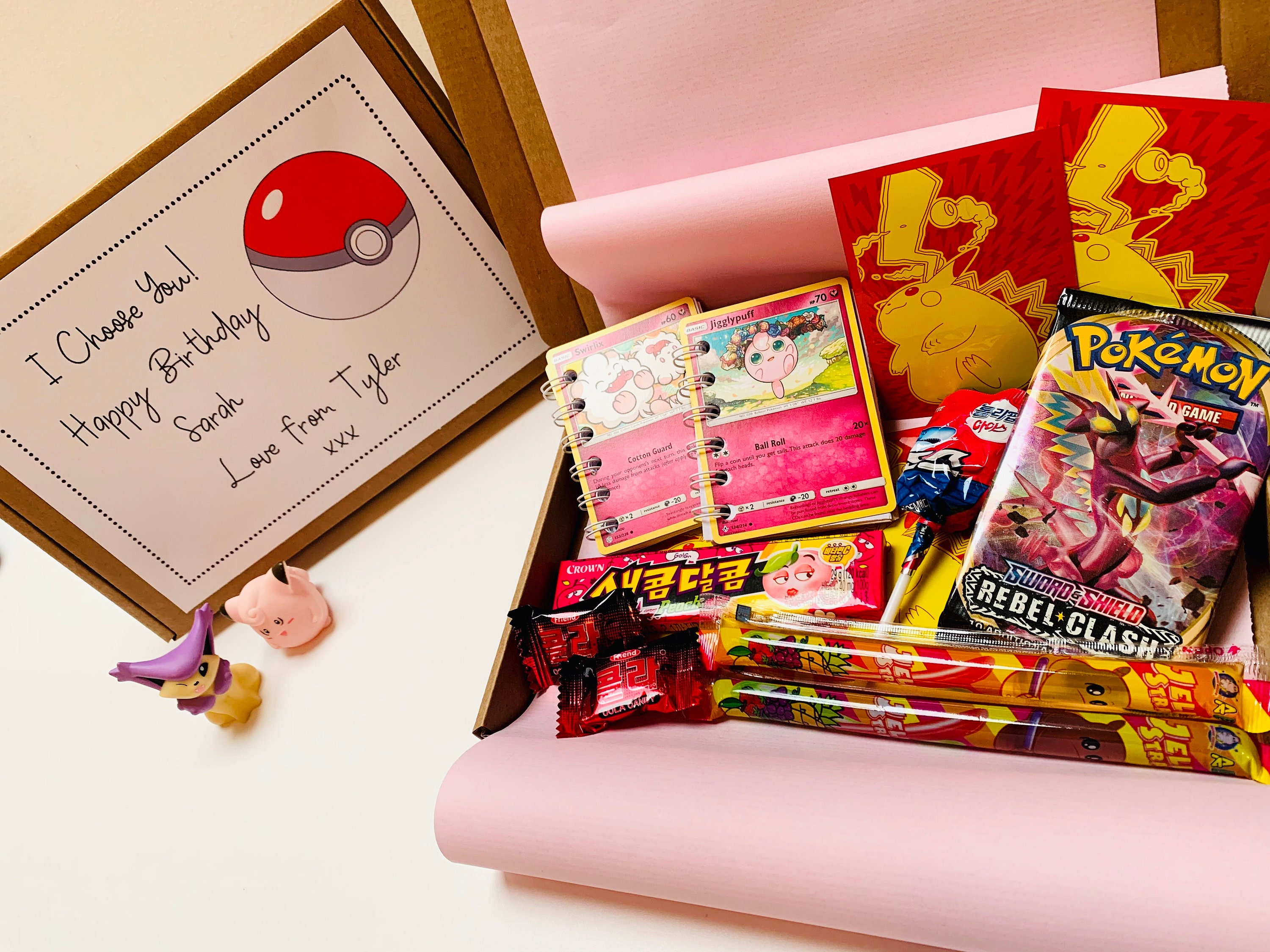 Pokémon Gift Box Includes a Pack of Cards Birthday Gift Etsy UK