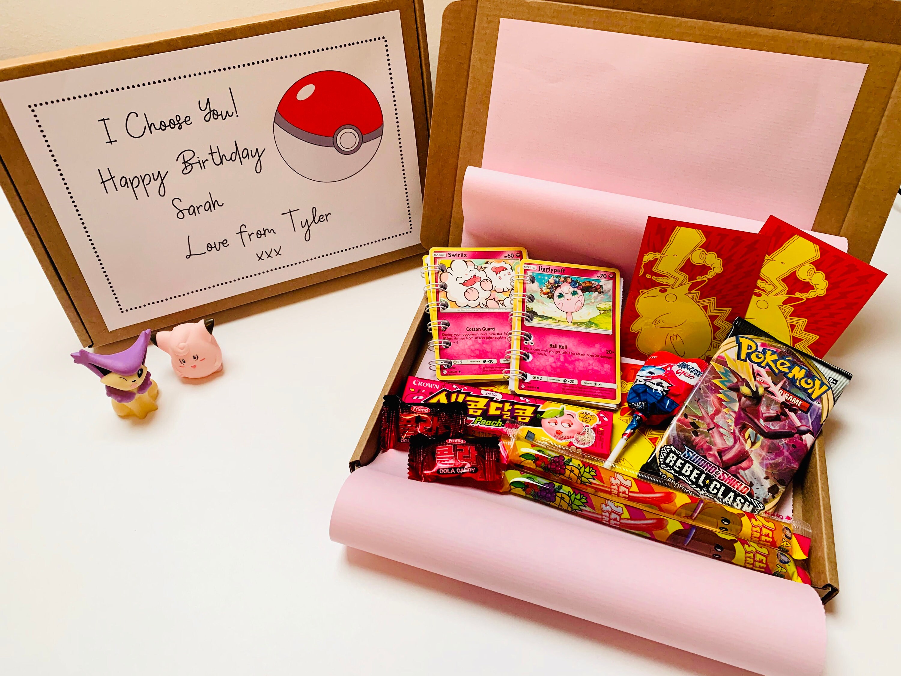 Pokémon Gift Box Includes a Pack of Cards Birthday Gift Etsy UK