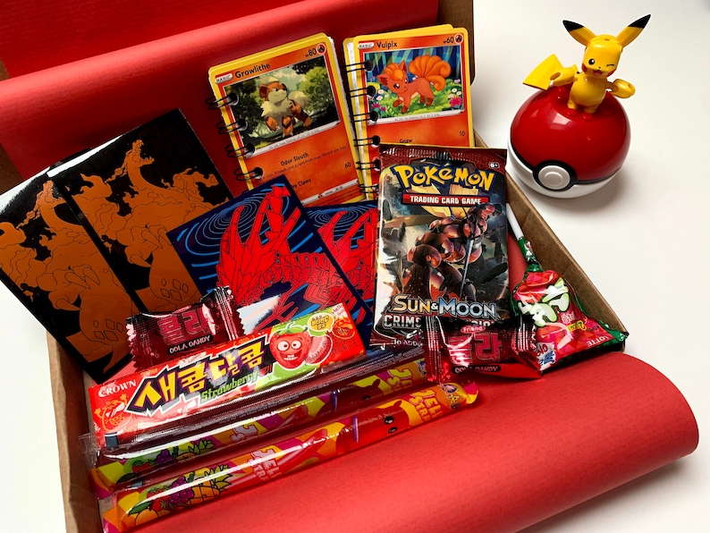 Pokémon Gift Box Includes a Pack of Cards Birthday Gift Etsy