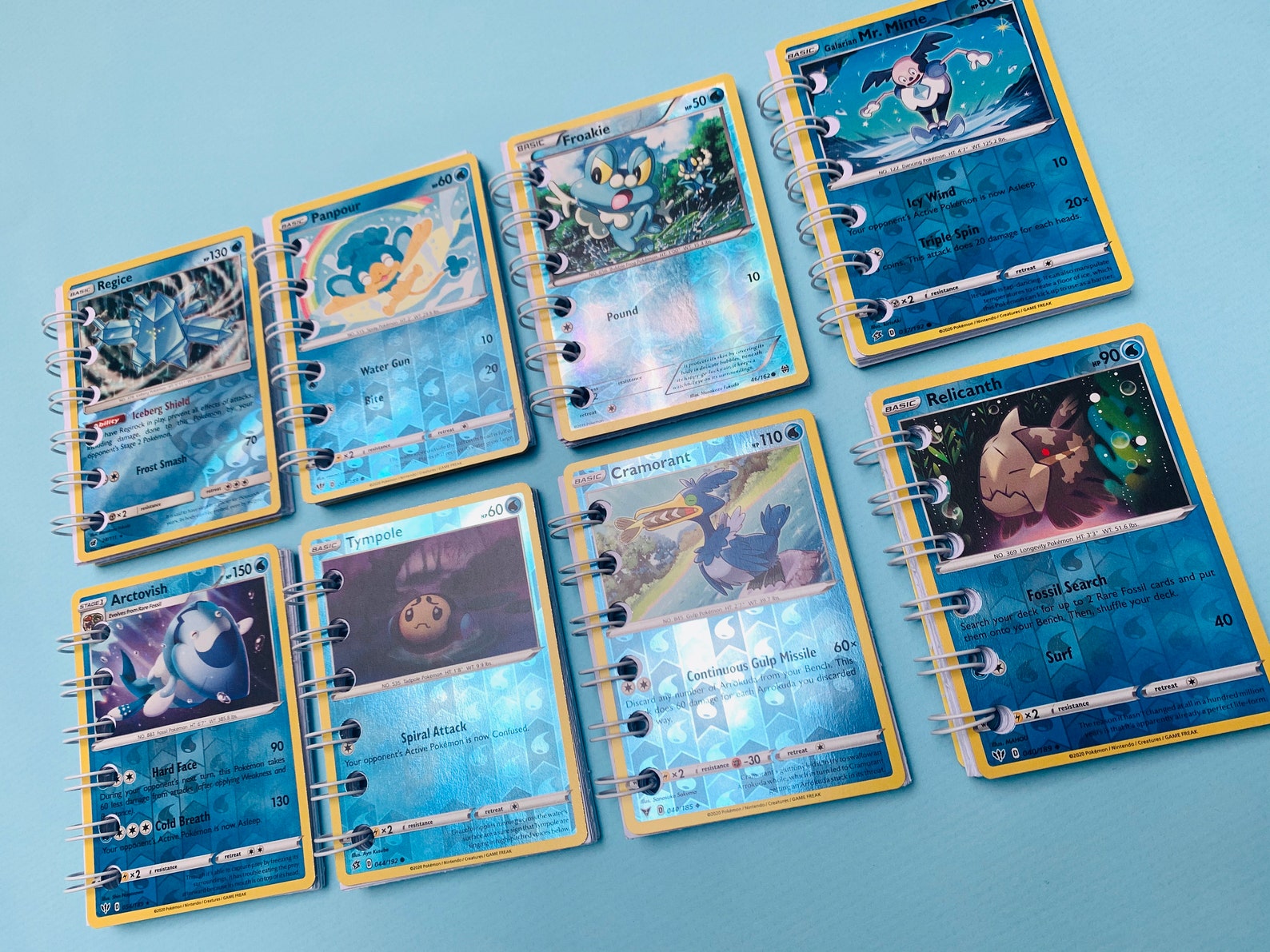 CARNET/portefeuille de cartes Pokémon brillant de type | Etsy