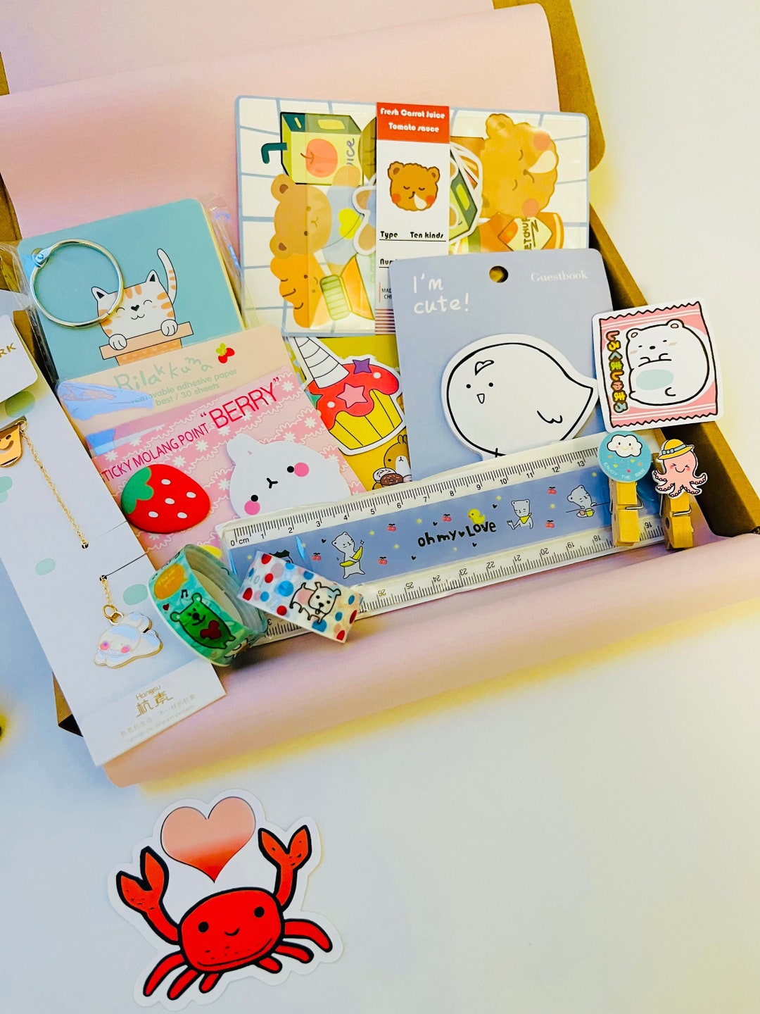 Kawaii Stationery, Letterbox Gift Box, Birthday Gift, Christmas Gift, Anniversarys Gift, Friend