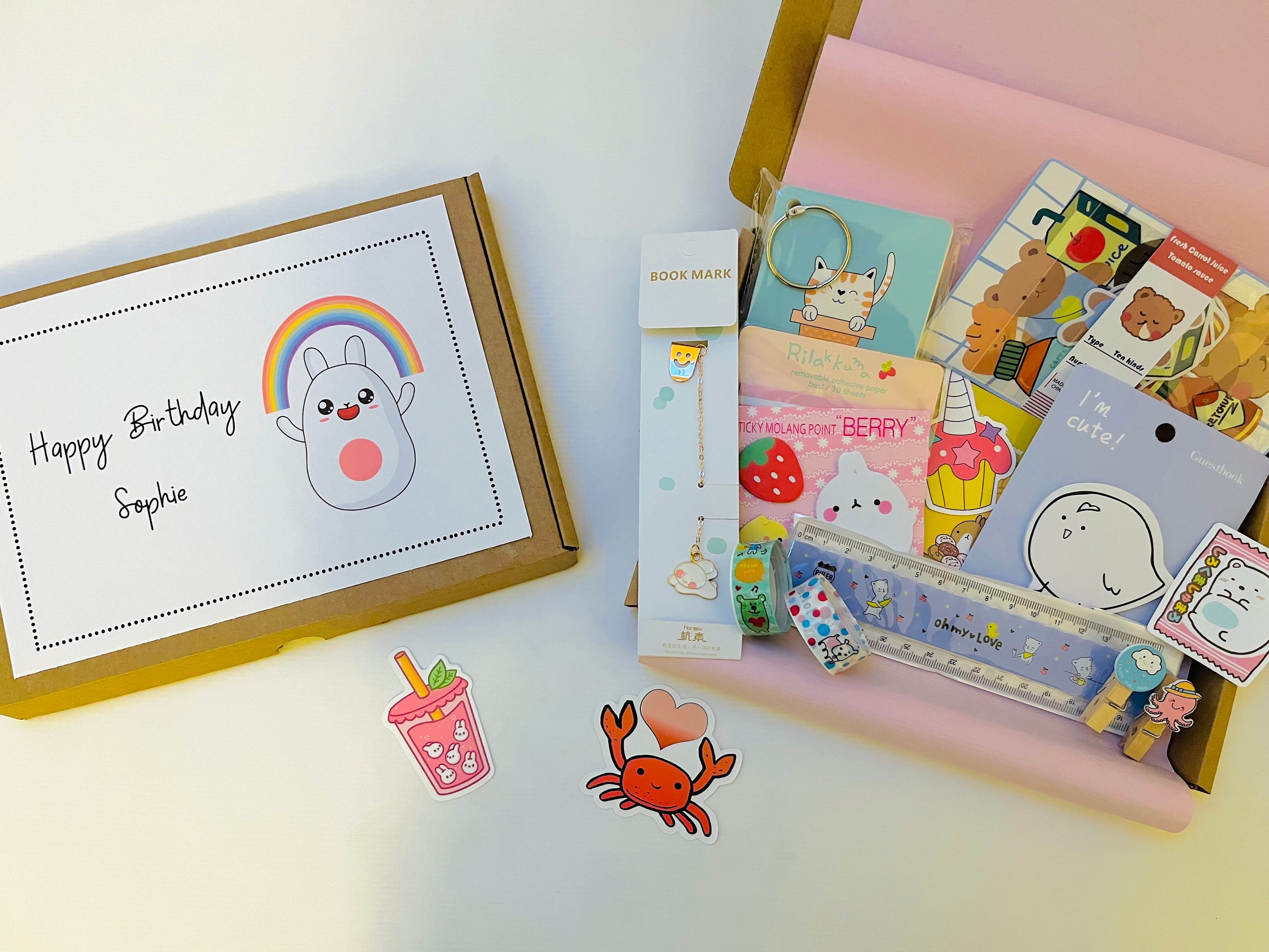 Kawaii Stationery Letterbox Gift Box Birthday Gift Etsy