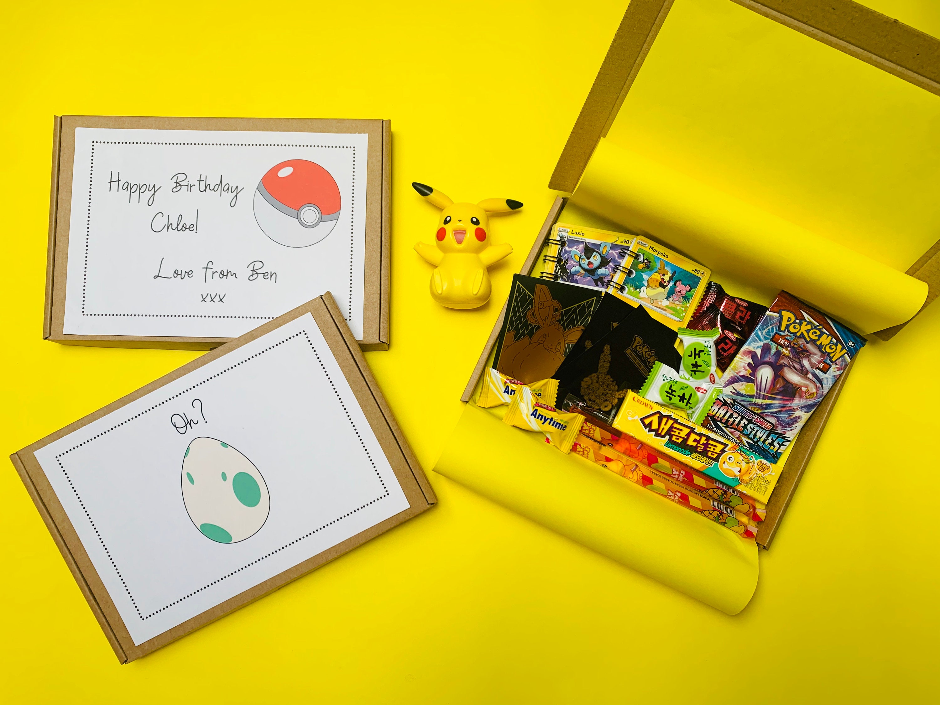 Pokémon Gift Box Includes a Pack of Cards Birthday Gift Etsy Australia