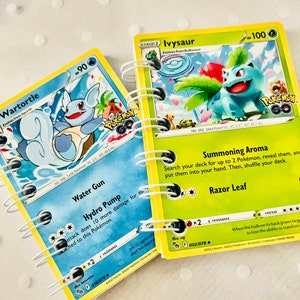 Caderno/caderno de bolso de cartas Pokémon Wartortle/Ivysaur. Ideal para presente, enchimento de meias, sacolas de festa.