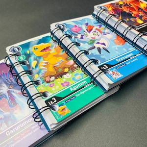 Digimon Karten-Notizbuch/Taschenbuch. Ideal für Geschenk, Strumpffüller, Partytaschen.