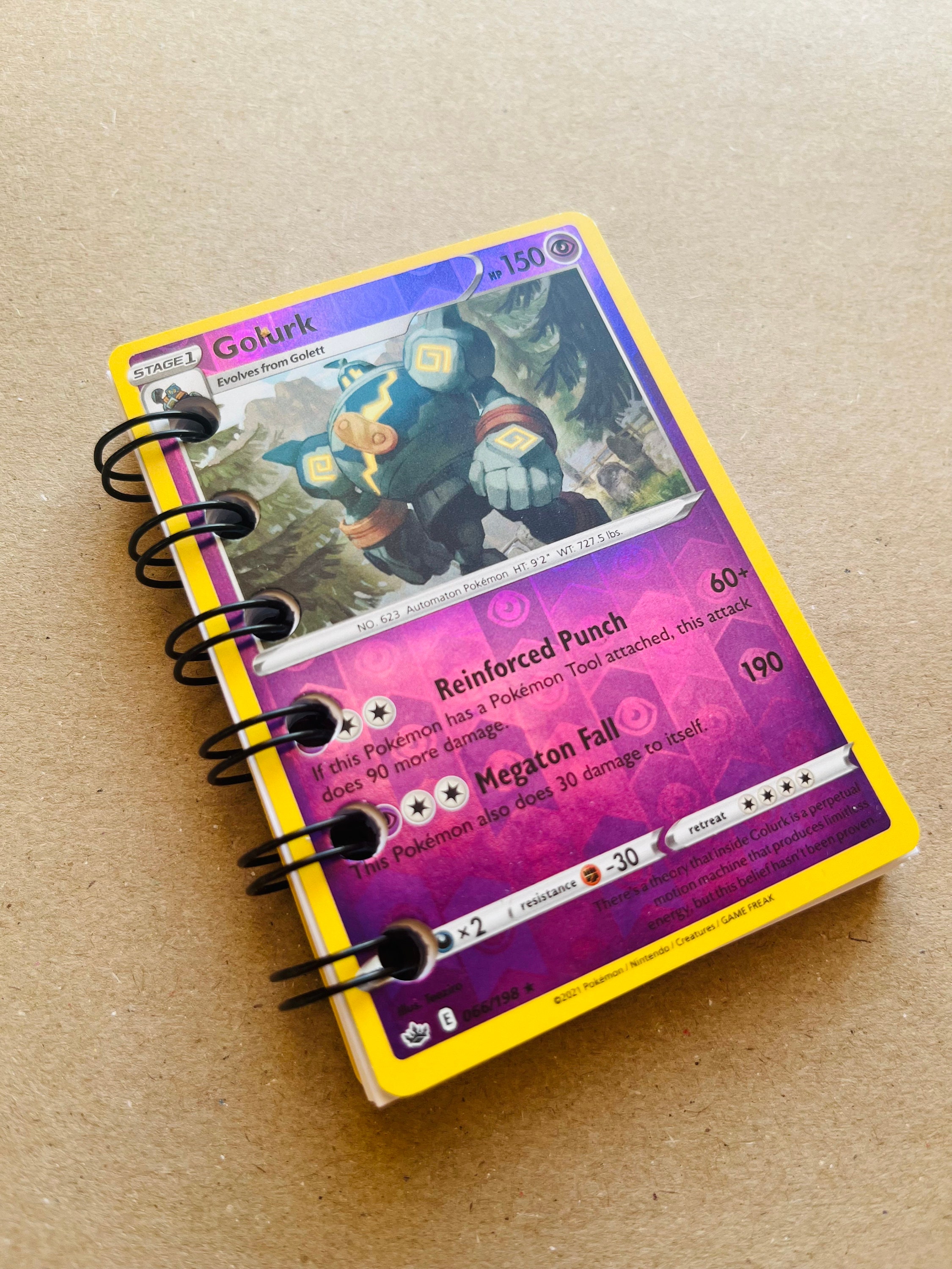 REVERSE HOLO Carnet/livre de poche de carte Pokémon brillant de type  fantôme/psychique. Idéal pour les cadeaux, les cadeaux, les sacs de fête. -   France