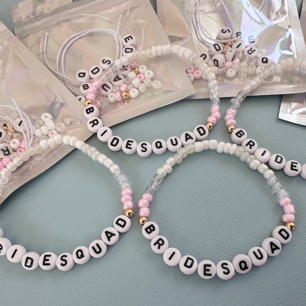 Bachelorette Party Bracelet DIY Kit | Make Your Own or Readymade Bachelorette Party Accessories | Bridal Shower Activity | Bridal Party Gift