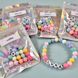 DIY Friendship Bracelet Kit | Birthday Party Favor Custom Letter Bracelets | Make Your Own Friendship Bracelets | Personalized Name Bracelet