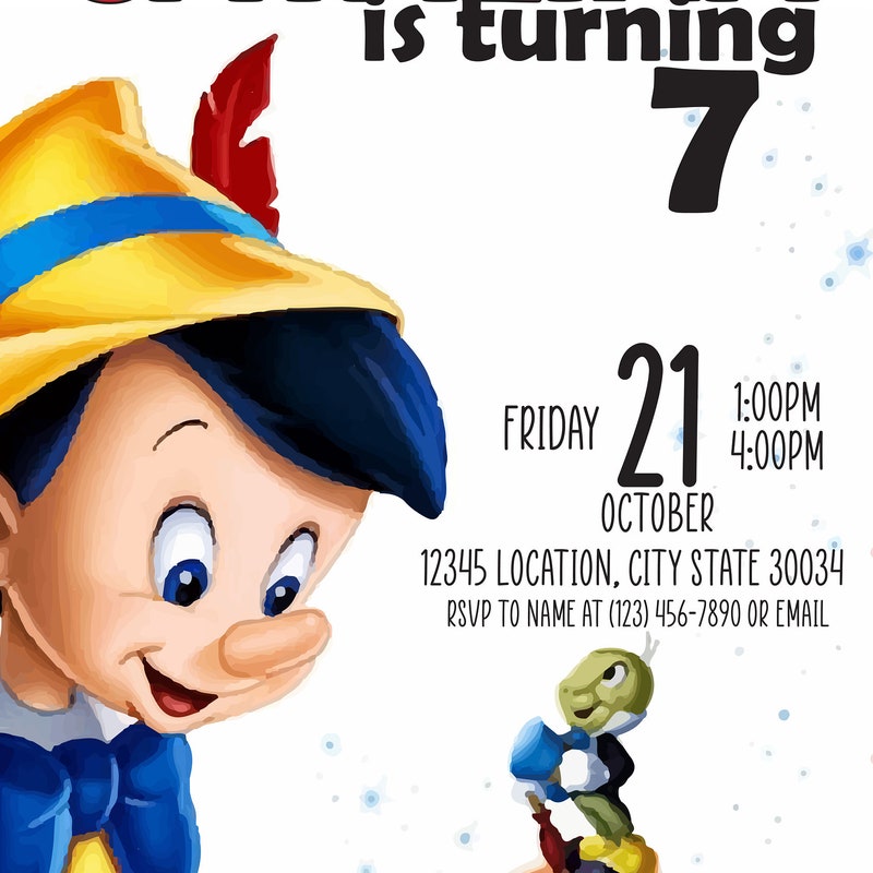 Pinocchio Birthday - Etsy