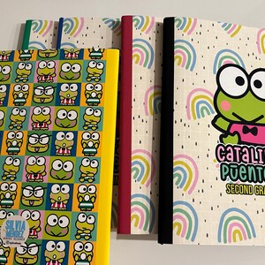 FROG KAWAII School Labels - Notebook Cover | Tags | Notebook Lining ...
