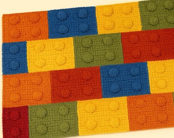 Brick Crochet Blanket Pattern • Beginner Friendly, Modular Afghan (PDF Pattern)