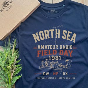 Amatörradio-t-shirt – Retro amatörradiofältdagströja, Nordsjön 1981