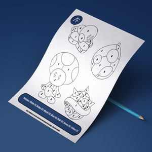 Stained Glass Video Game Bundle 1, Digital Template/ Pattern