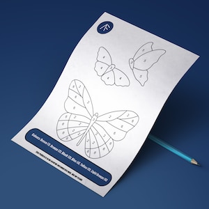 Stained Glass Butterfly, Digital Template/ Pattern