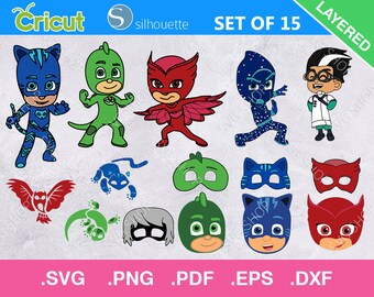 Download Pj Masks Birthday Svg Etsy
