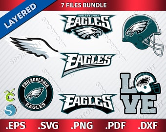 Philadelphia Eagles 14 SVG Bundle Philadelphia Eagles PNG Football for Cutting Machine