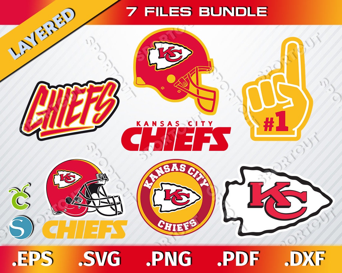 Kansas City Chiefs 7 SVG Bundle, Kansas City Chiefs PNG, Football for…