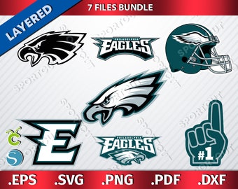 Philadelphia Eagles 14 SVG Bundle Philadelphia Eagles PNG Football for Cutting Machine