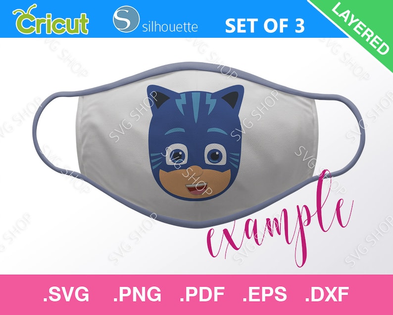 Download PJ Masks Set of 3 SVG Catboy Gekko Owlette SVG Pj Masks | Etsy