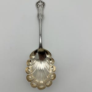 Serving Spoon. Dominick & Haff Sterling Silver Charles II Pattern. Mono. 8 7/8&quot;
