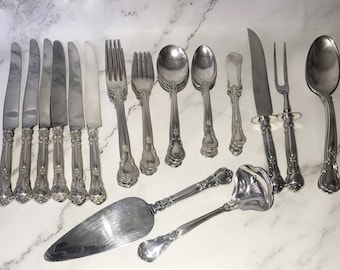 Gorham Sterling Silver Chantilly Service for Six. 43 pcs. No Monograms.