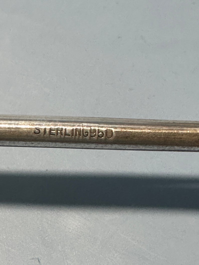 Pair Salt and Pepper Shakers. Japanese 950 Silver. Shamisen Stringed ...