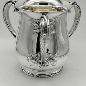 Loving Cup Wine Bucket. Gorham Sterling Silver. Branch Handles and Blossoms. 8&quot;