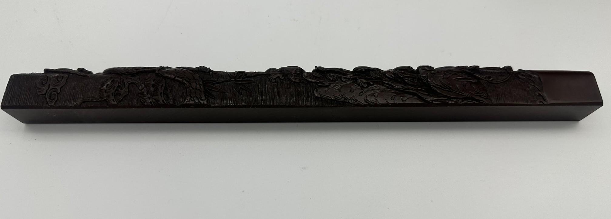 台座付き大型中国硯。19世紀中期。巻物台付き。 - Etsy 日本