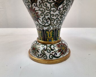 20 世紀中国製、GU 形の七宝焼き花瓶 2 個、Lao Tian Li 作。 - Etsy 日本