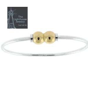 Cape Cod Bracelet DOUBLE Ball - 14K Gold & Sterling Silver (.925)