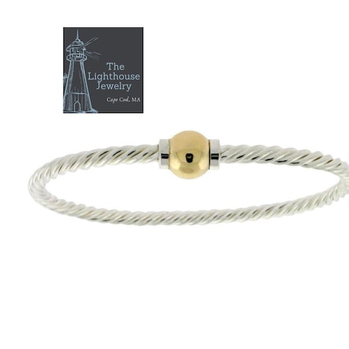 Cape Cod Bracelet 14K Gold & Sterling Silver .925 Etsy