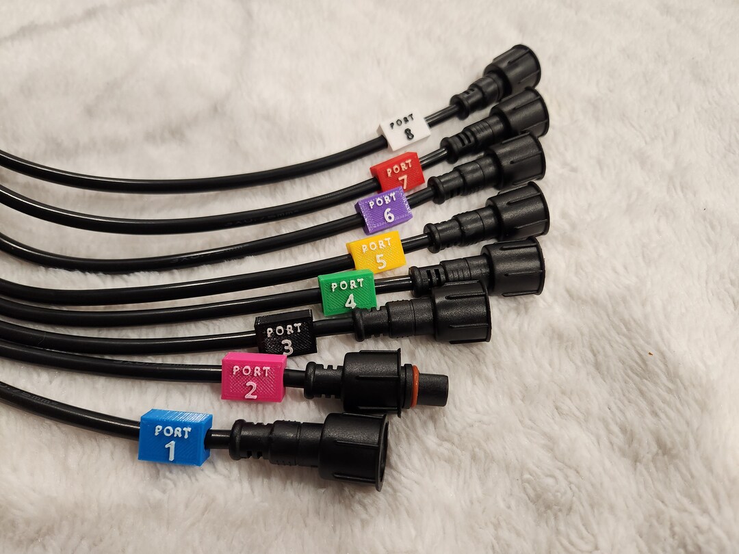 Christmas Halloween Light Controller Box Port Tags Labels, Xlights