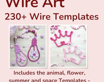 Wire Art Figure Templates: 230+ Bending Patterns (Digital PDF Download