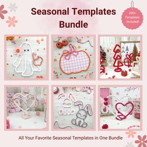 240+ Seasonal Templates Bundle – Limited Time, Wire bending figure patterns, Instant Digital PDF Download
