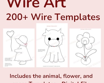 Wire Art Figure Templates: 200+ Bending Patterns (Digital PDF Download