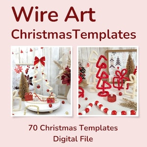 Christmas Wire Art Templates: Initial Letter Patterns (Digital PDF Download)