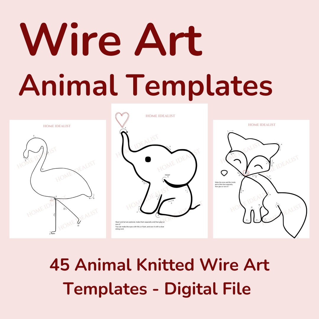 45 Animal Wire Art Templates Wire Bending Figure Patterns Instant Digital PDF Download Etsy 45 Animal Wire Art Templates Wire Bending Figure Patterns Instant Digital PDF Download Etsy