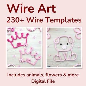 Wire Art Figure Templates: 230+ Bending Patterns (Digital PDF Download