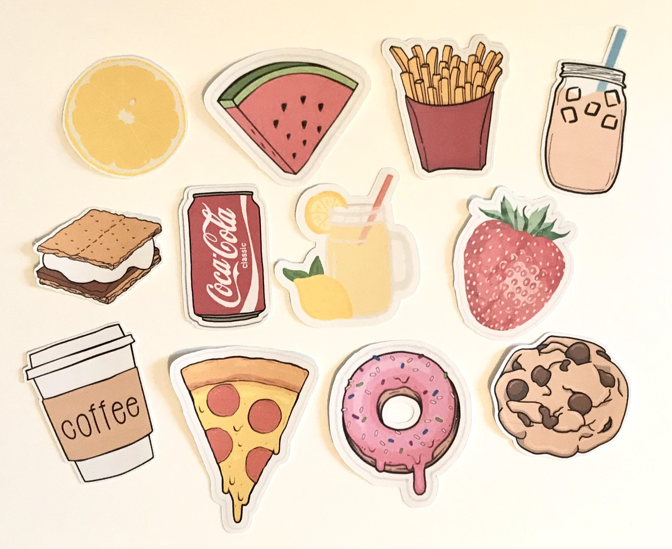 Autocollants alimentaires 12 Pack Etsy