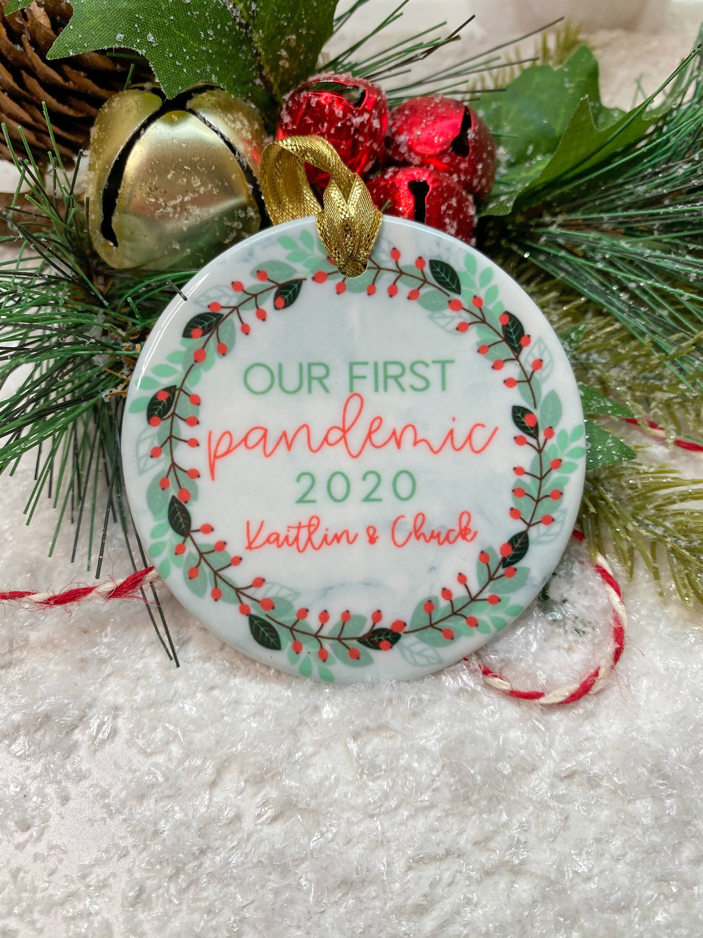 Our First Pandemic Christmas Ornament | Funny Ornament | Pandemic Orn…