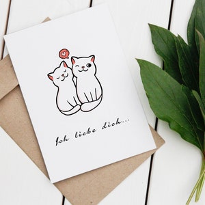 Postkarte "Ich liebe dich", Valentinstag, Geschenk, Liebe, Paar