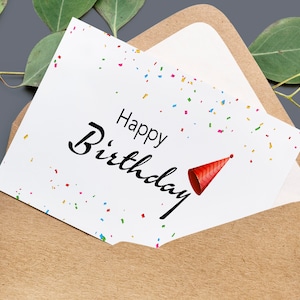 Postkarte "Happy Birthday", Geburtstag, Valentinstag, Geschenk, Liebe, Paar