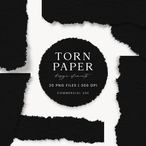 Papel rasgado negro para Scrapbooking, trozos de papel rasgado, imágenes prediseñadas de álbum de recortes, papel rasgado, imágenes prediseñadas de papel rasgado, papel de acuarela con sombra