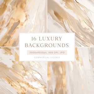 Fundos luxuosos, papel digital dourado, texturas abstratas bege, fundos abstratos luxuosos, texturas de pintura elegantes, download instantâneo
