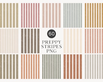 Preppy Stripes PNG, Distressed Stripes Clipart, Sublimation Tshirt Graphics, Retro Striped Backgrounds, Neutral Stripes, Boho Stripes PNG