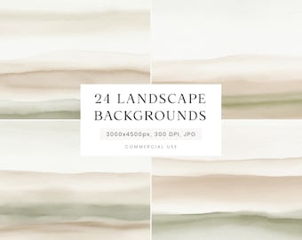 Landschaft Aquarell Hintergrund, Neutrale Landschaft Texturen, grüner abstrakter Hintergrund, minimalistische Aquarell Textur, Instant Download