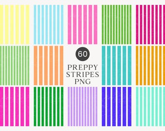 Preppy Stripes PNG, Bold Distressed Stripes Clipart, Sublimation Tshirt Graphics, Vivid Striped Backgrounds, Vibrant Color Stripes