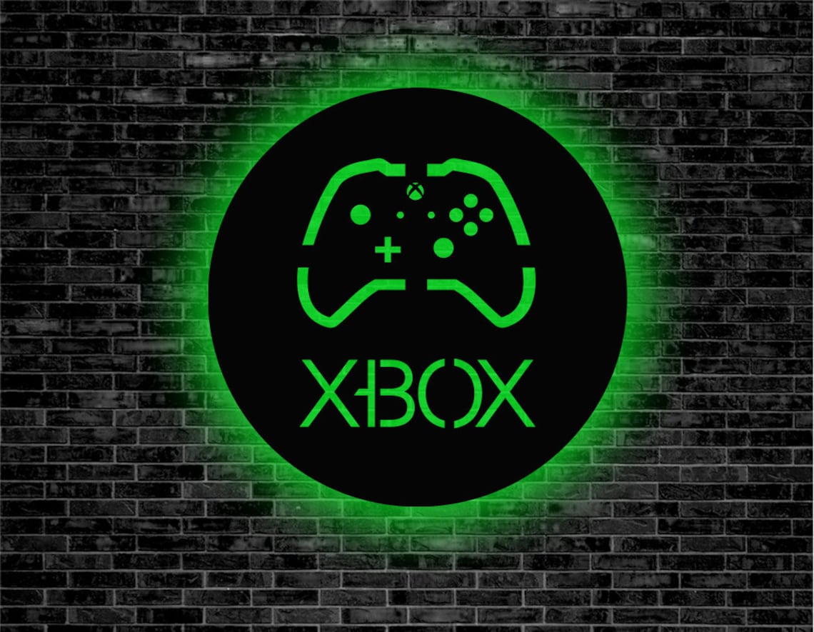 XBOX rgb custom design gamer wall decor wall lighting gamer Etsy